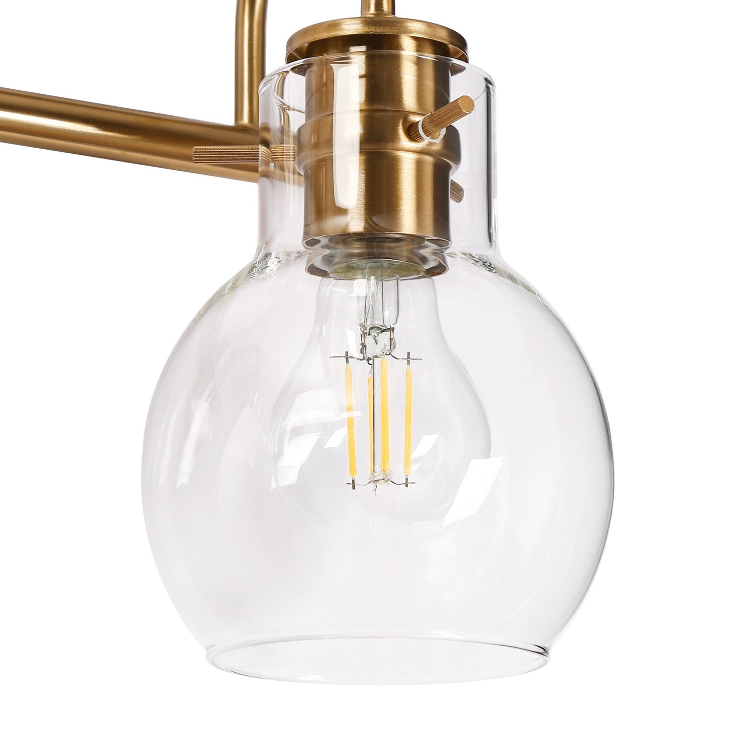 Applique murale moderne à 2, 3, 4 ou 5 lampes pour salle de bain, design minimaliste, en verre