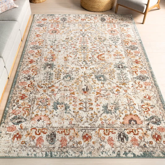 Tapis floral vintage Nuloom Lenore