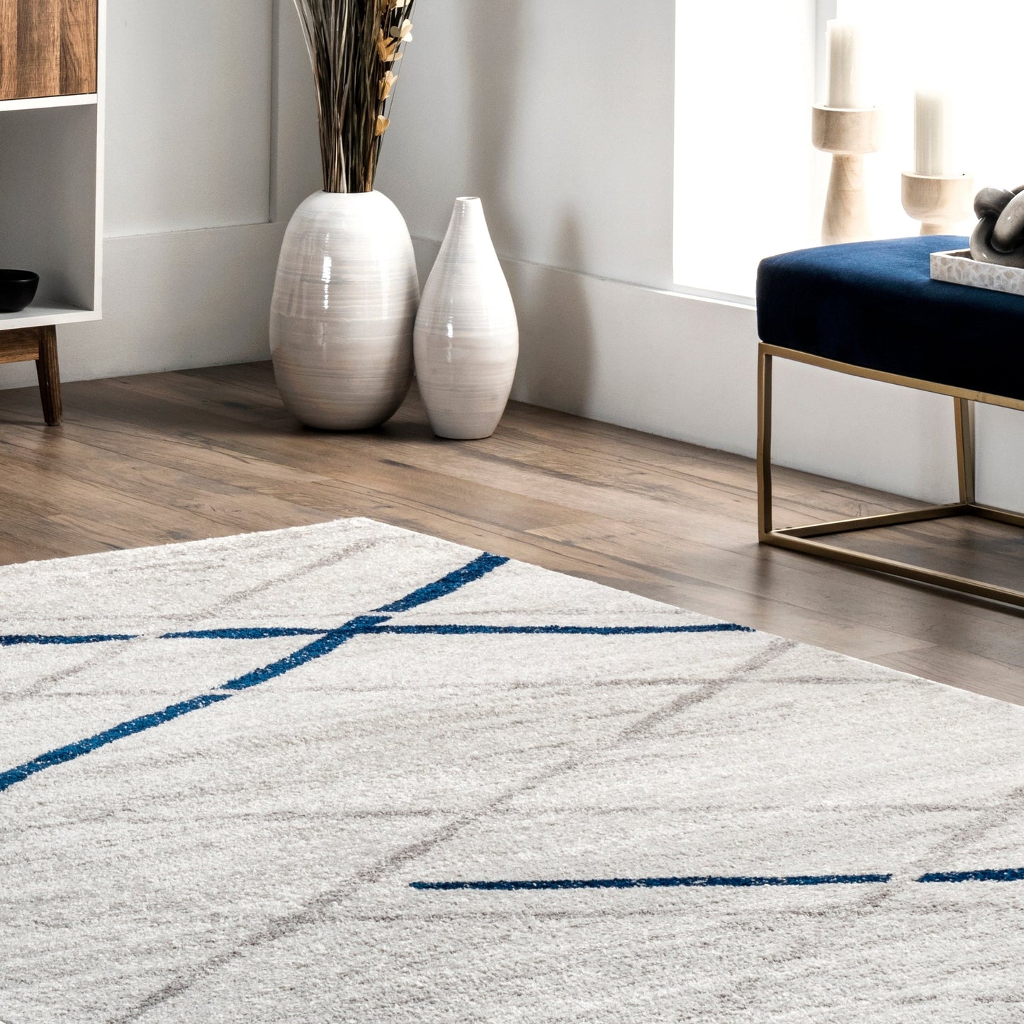Tapis abstrait moderne Nuloom Skylar