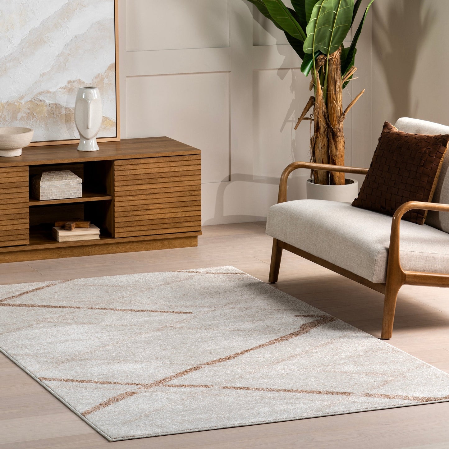 Tapis abstrait moderne Nuloom Skylar