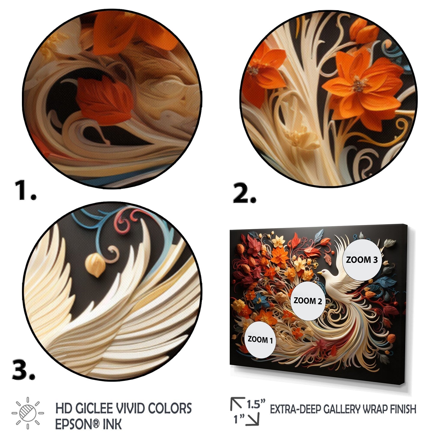 Ensemble de décoration murale multi-panneaux Designart Christianisme Pentecôte Feu Spirituel Salon