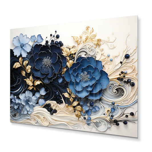 Designart Liquid Ink Spiralscape I Abstract Spirals Metal Wall Art Living Room