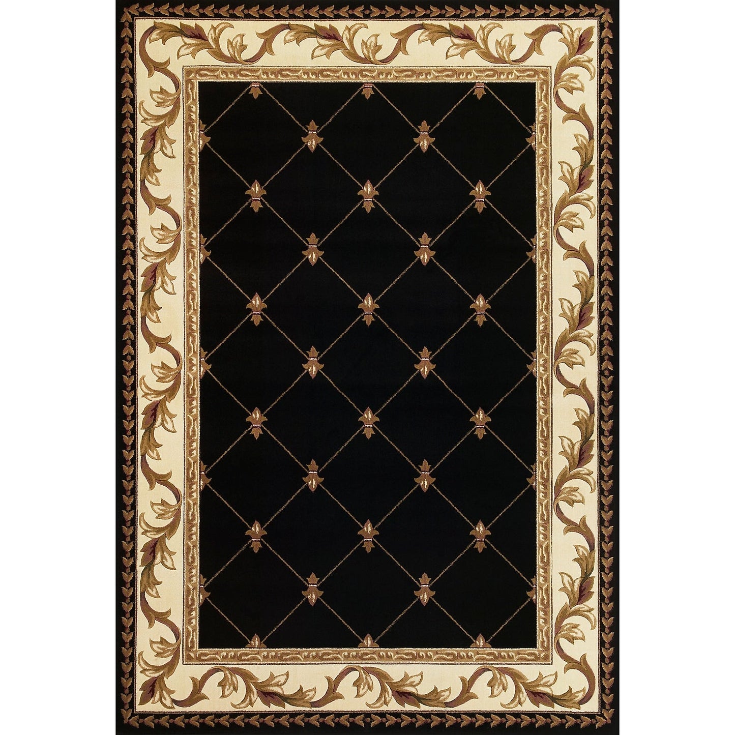 Tapis Domani Classics style victorien à bordure en treillis
