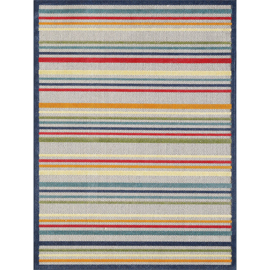 Tapis d'intérieur/extérieur Domani Napa Summer Stripe