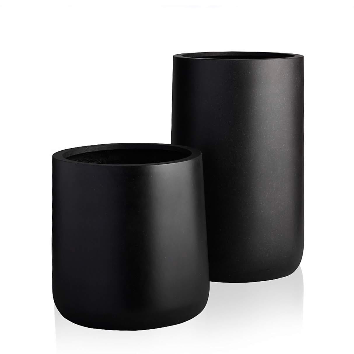 Jardinière ronde en fibre de pierre DreamPatio Glendale