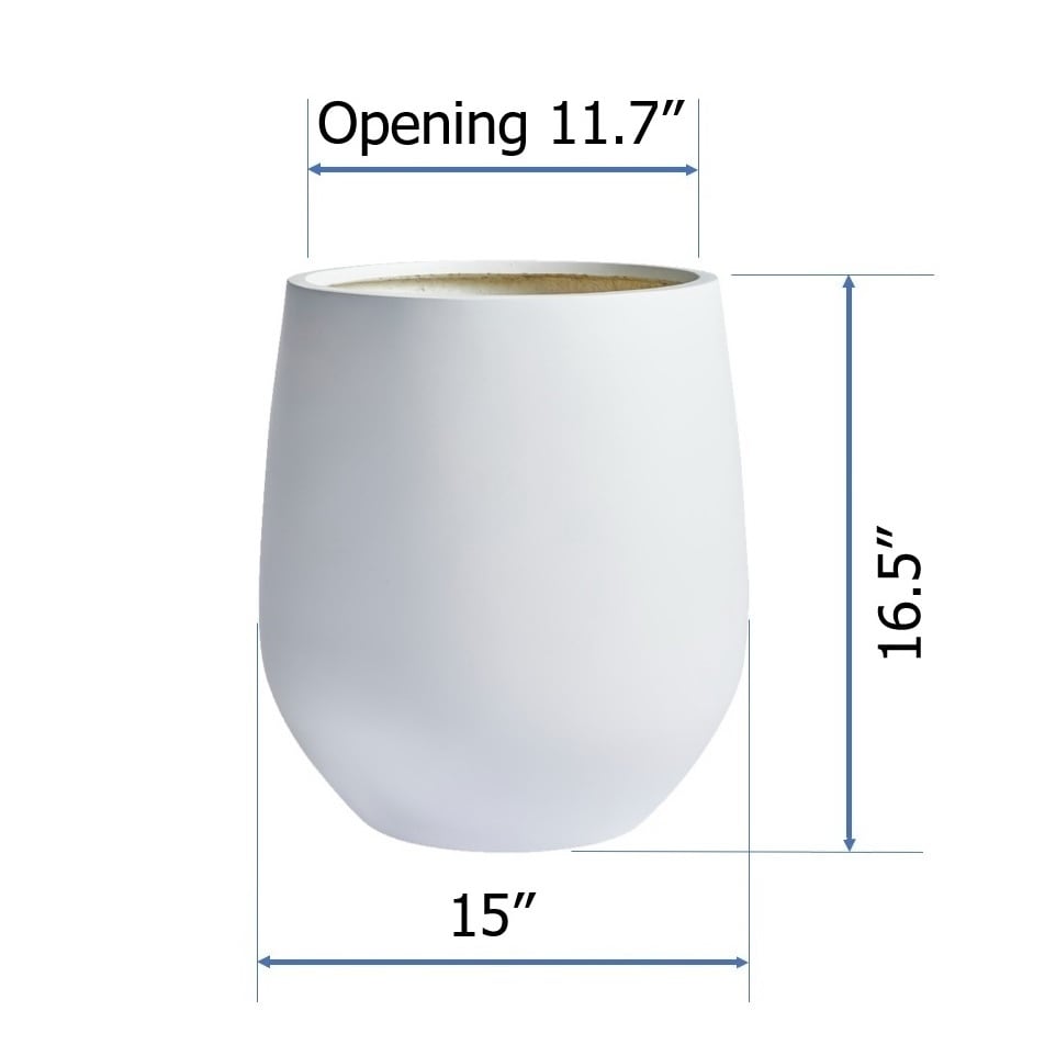 Jardinière conique en fibre de verre DreamPatio La Mirada, 1 pièce, pour intérieur/extérieur