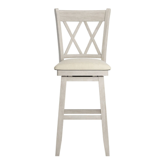 Tabouret de bar pivotant en bois Eleanor Double X Back par iNSPIRE Q Classic