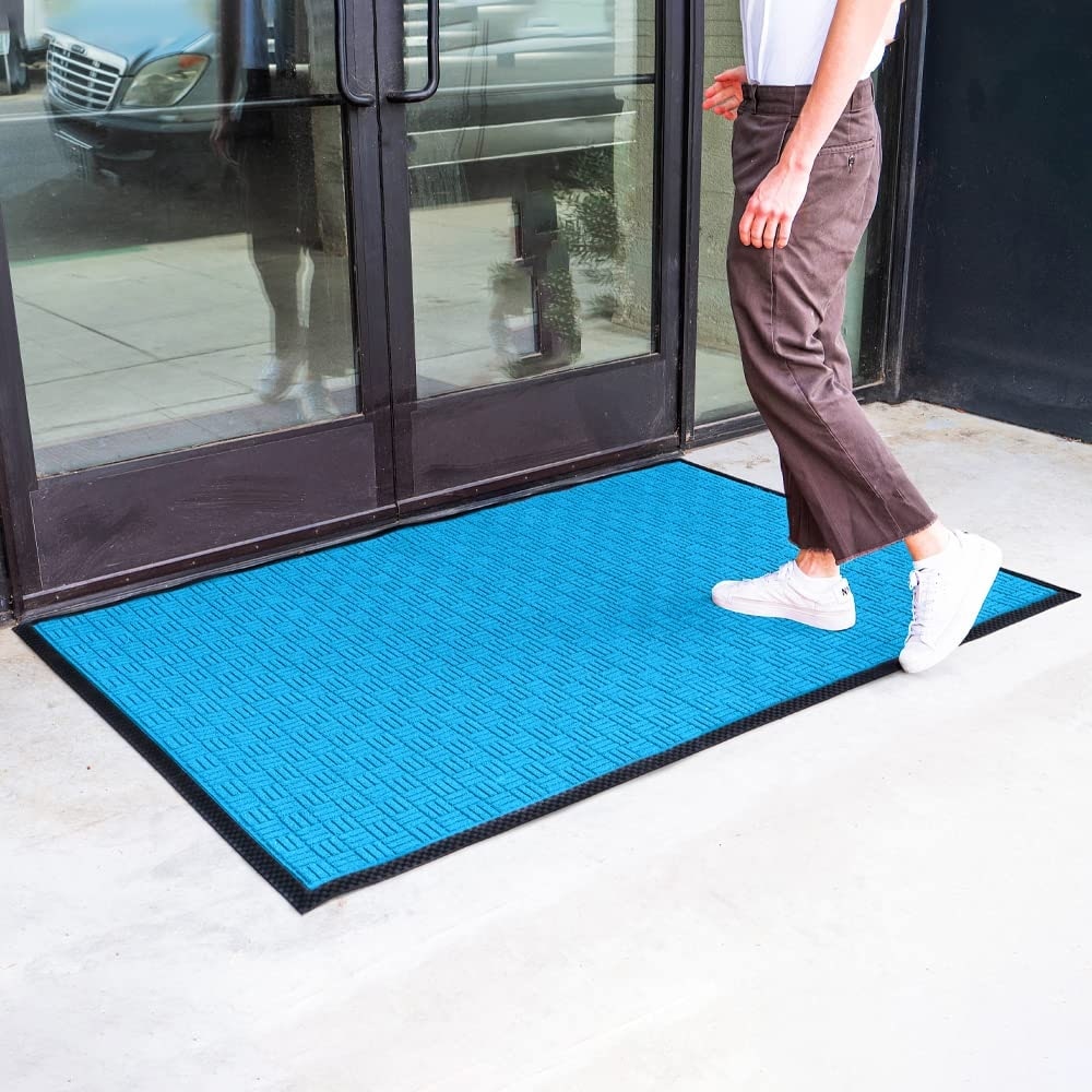 Envelor Door Mat Indoor Outdoor Low Profile Commercial Entryway Rug
