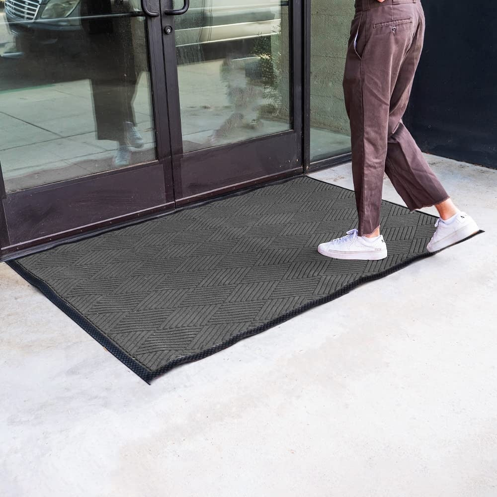 Envelor Door Mat Indoor Outdoor Low Profile Commercial Entryway Rug