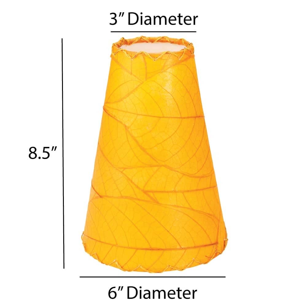 Applique murale Gecko faite main Eangee, abat-jour feuilles de cacao, 40,6 x 18,8 x 61 cm - 40,6 x 18,8 x 61 cm