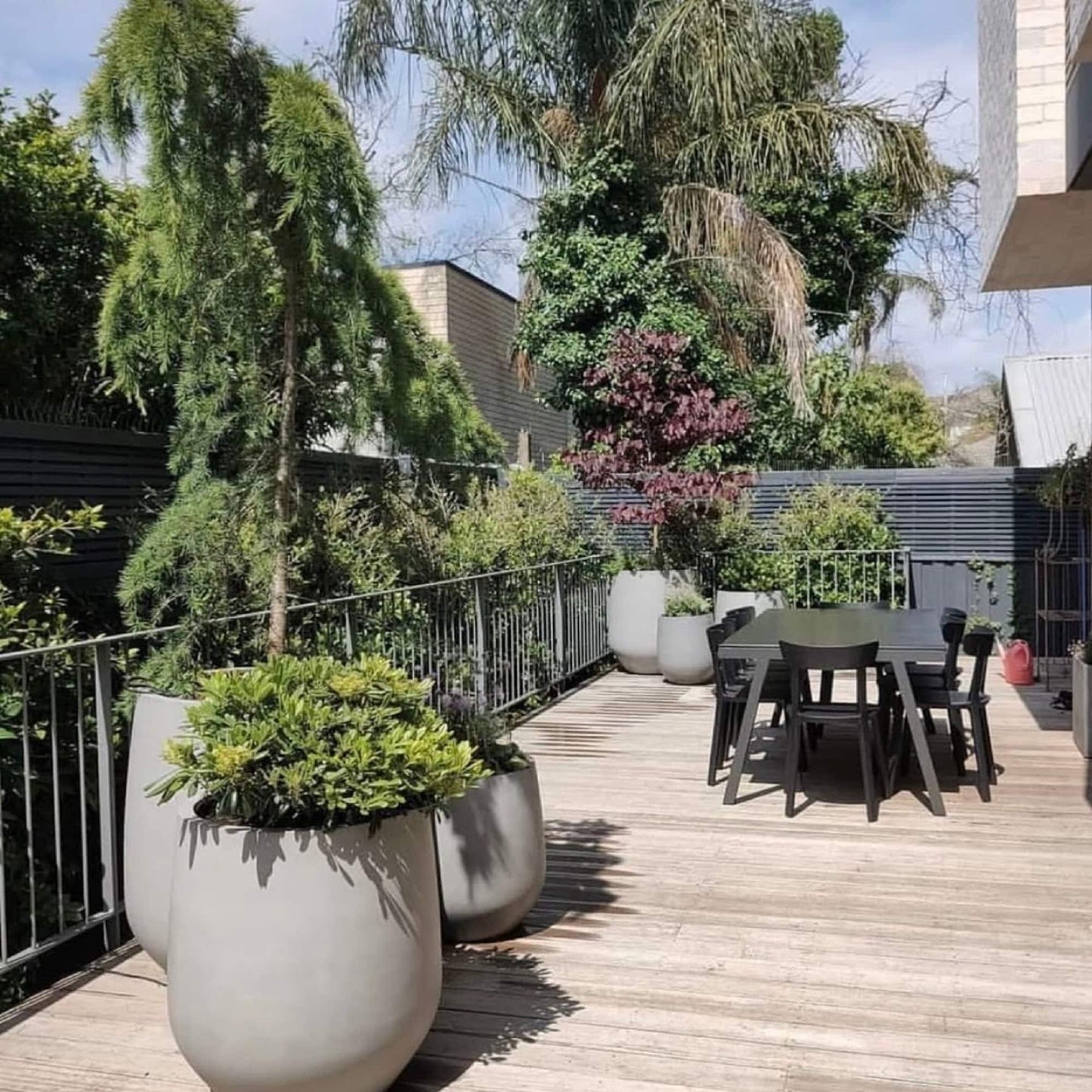 Jardinière conique en fibre de verre DreamPatio La Mirada, 1 pièce, pour intérieur/extérieur