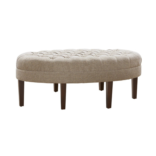 Pouf rembourré touffeté en bois massif Madision Park Chase en forme de planche de surf