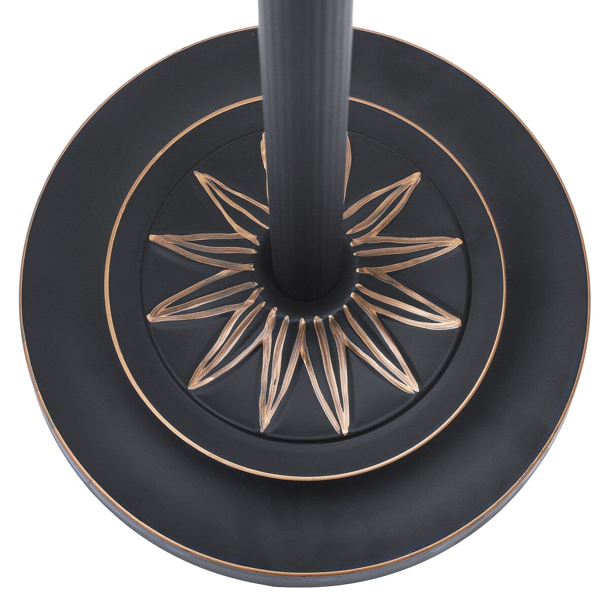 Lampadaire torchère traditionnel Moasis 71 avec lampe de lecture réglable, abat-jour en verre albâtre - 71H