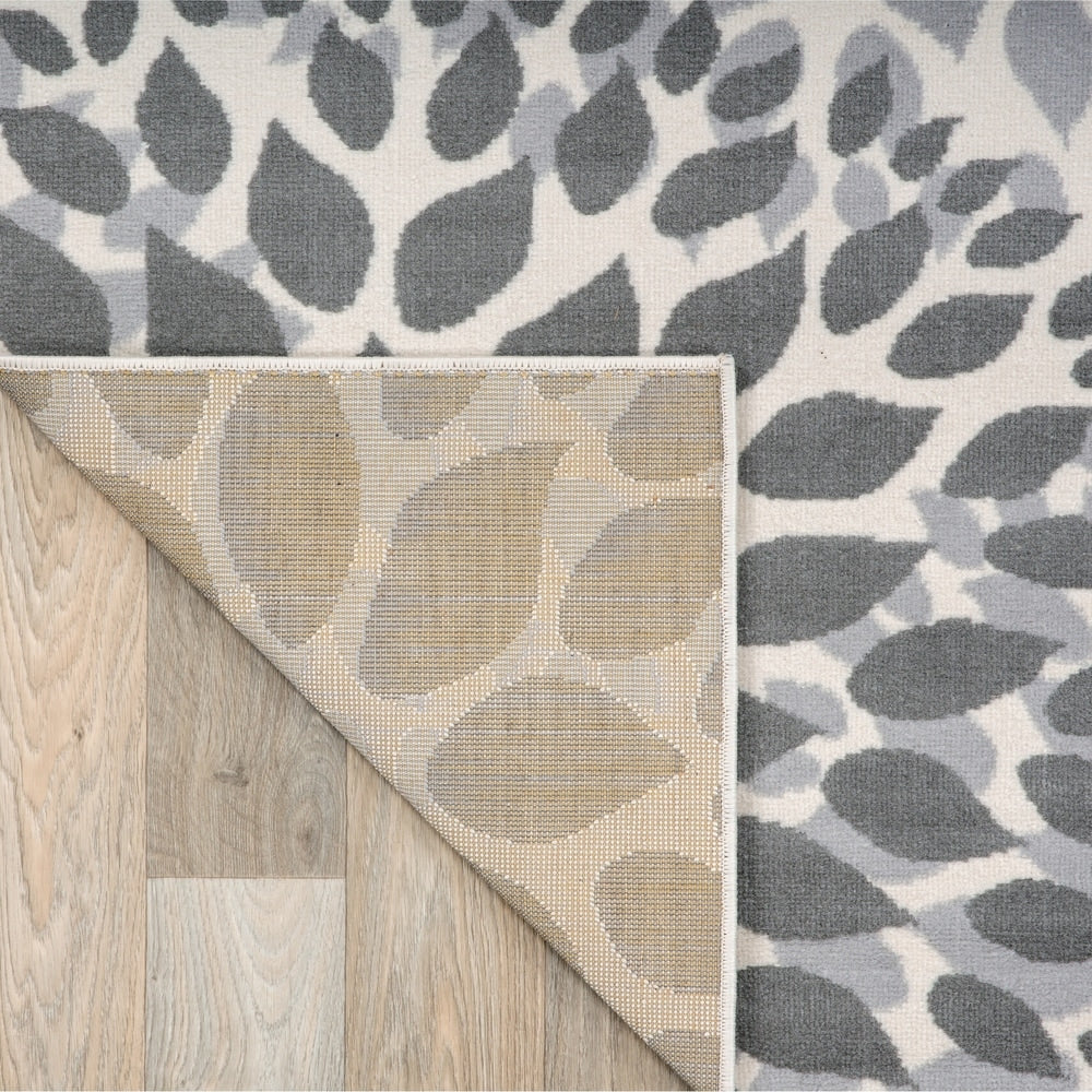 Tapis moderne à motifs floraux circulaires de la World Rug Gallery