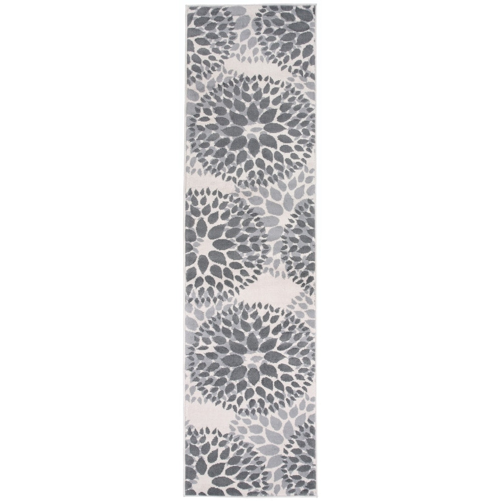 Tapis moderne à motifs floraux circulaires de la World Rug Gallery