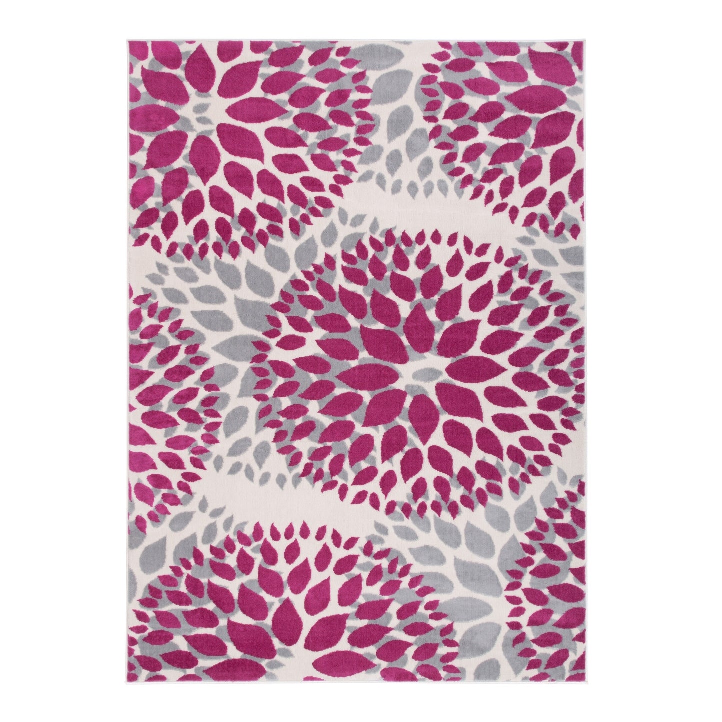 Tapis moderne à motifs floraux circulaires de la World Rug Gallery