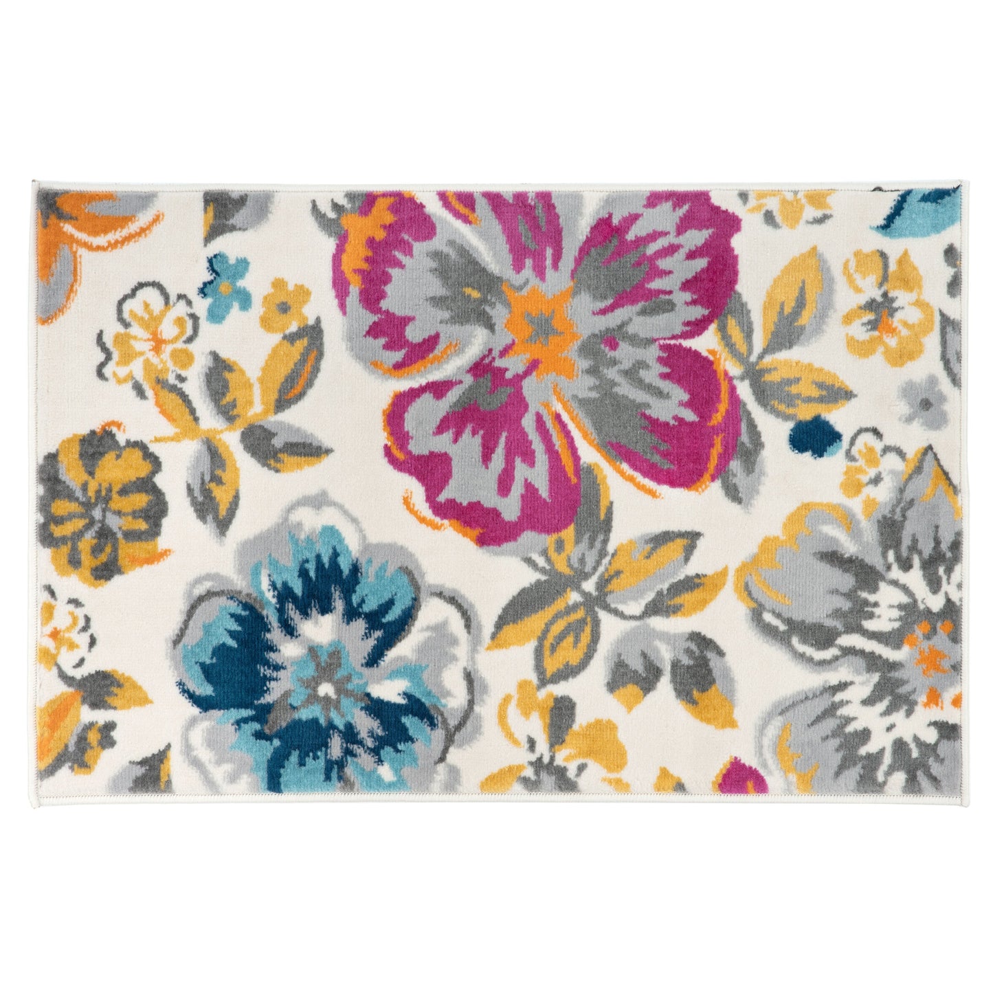 Tapis moderne à motif floral de la World Rug Gallery