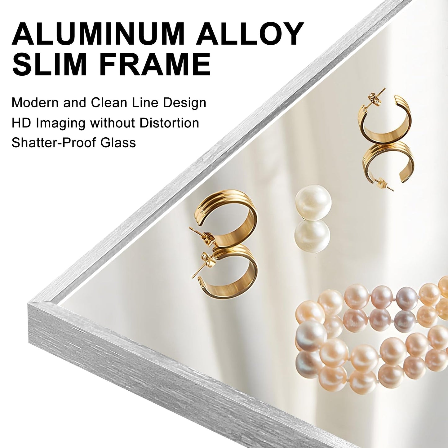 Miroir de sol moderne pleine longueur Miroir autoportant