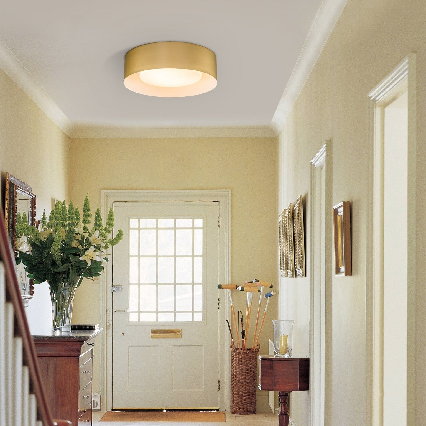 Plafonnier encastré moderne et minimaliste à 2, 3 ou 5 lumières avec abat-jour en métal