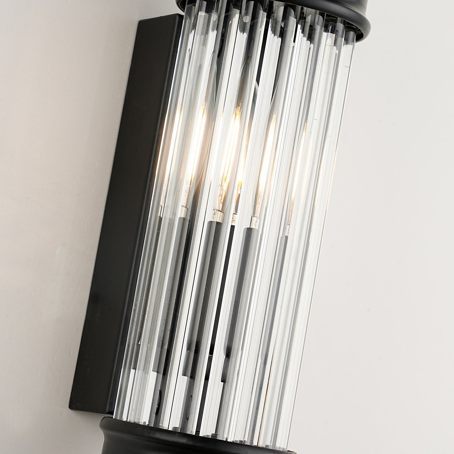 Applique murale postmoderne nordique, applique murale européenne en cristal de verre vintage simple