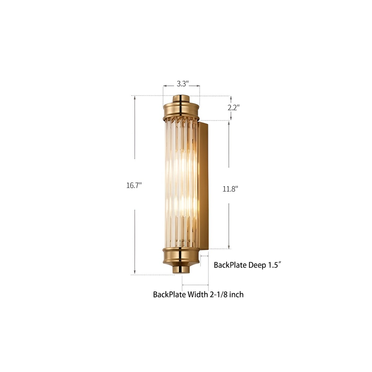 Applique murale postmoderne nordique, applique murale européenne en cristal de verre vintage simple