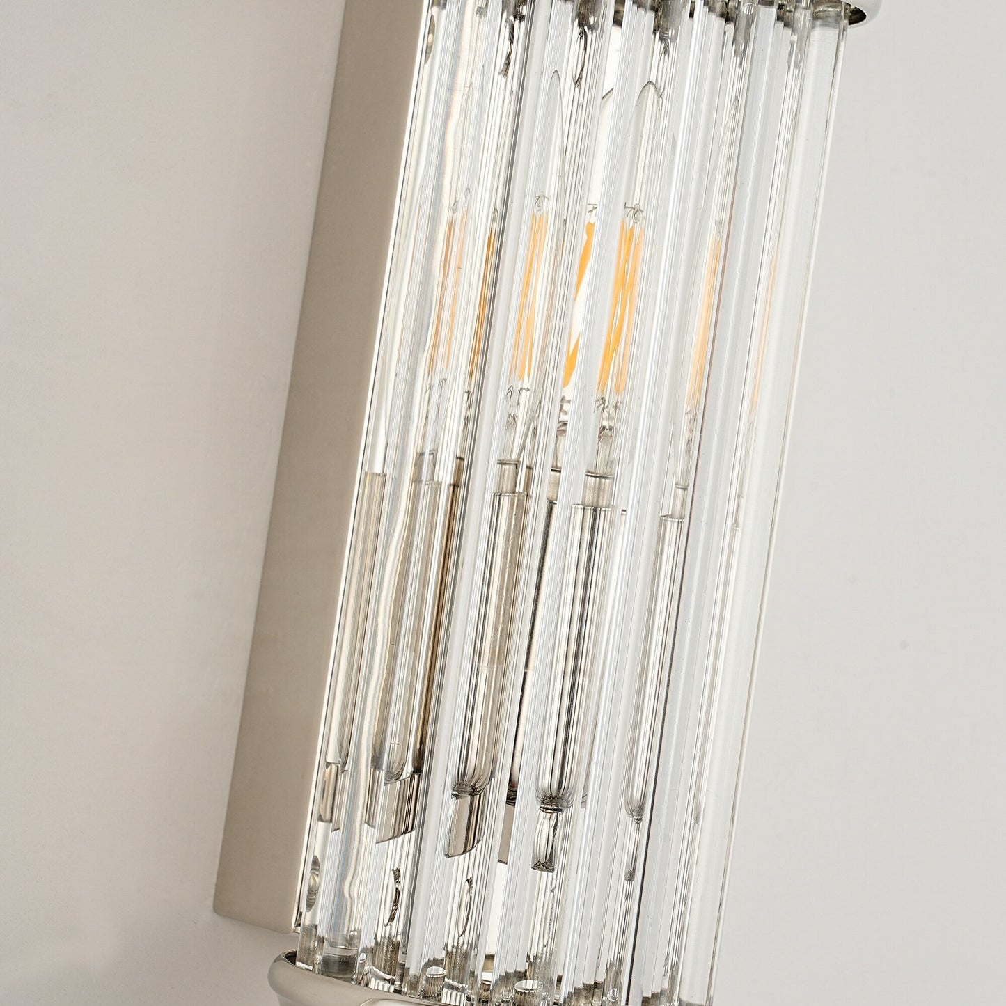 Applique murale postmoderne nordique, applique murale européenne en cristal de verre vintage simple