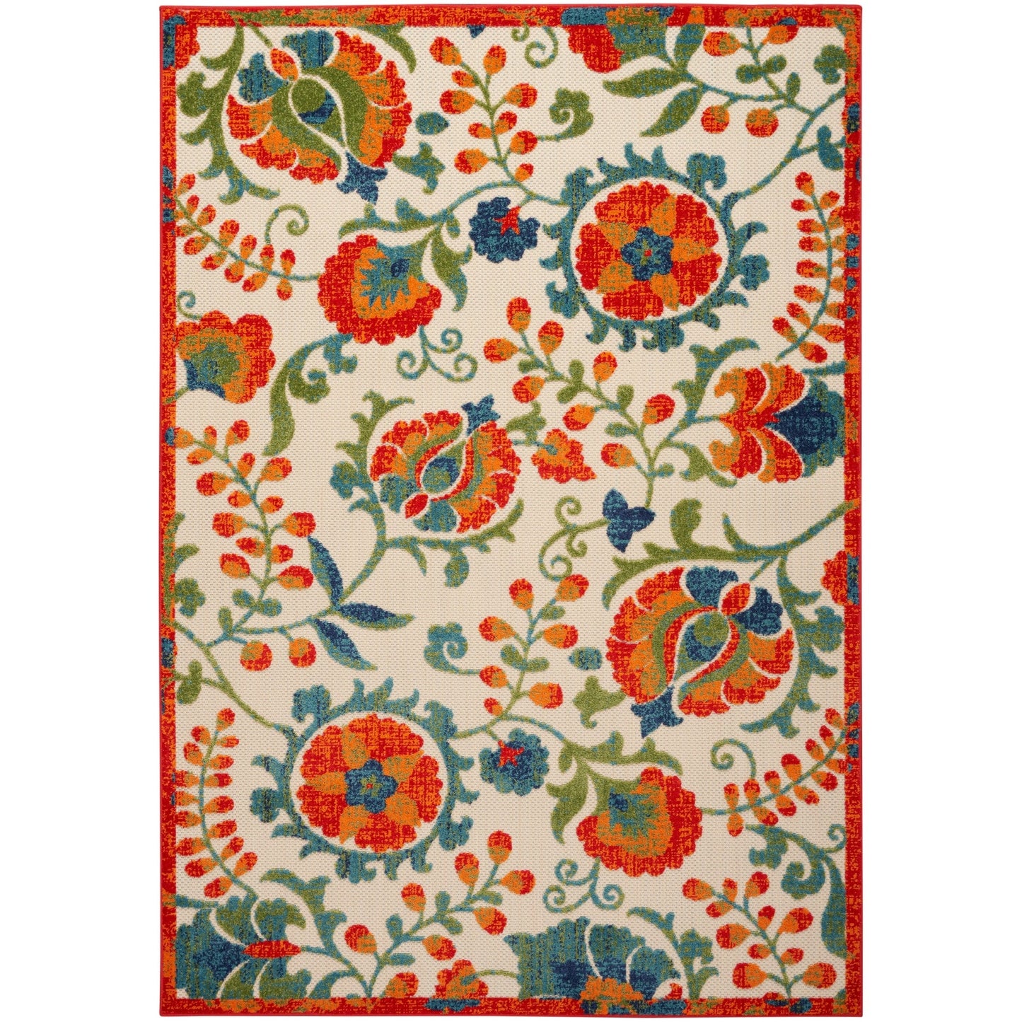 Tapis floral d'intérieur/extérieur Nourison Alice