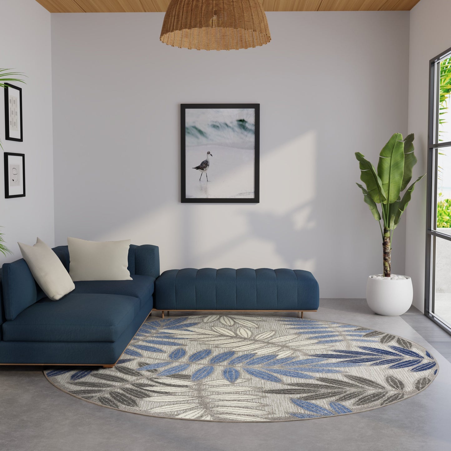 Tapis floral d'intérieur/extérieur Nourison Alice