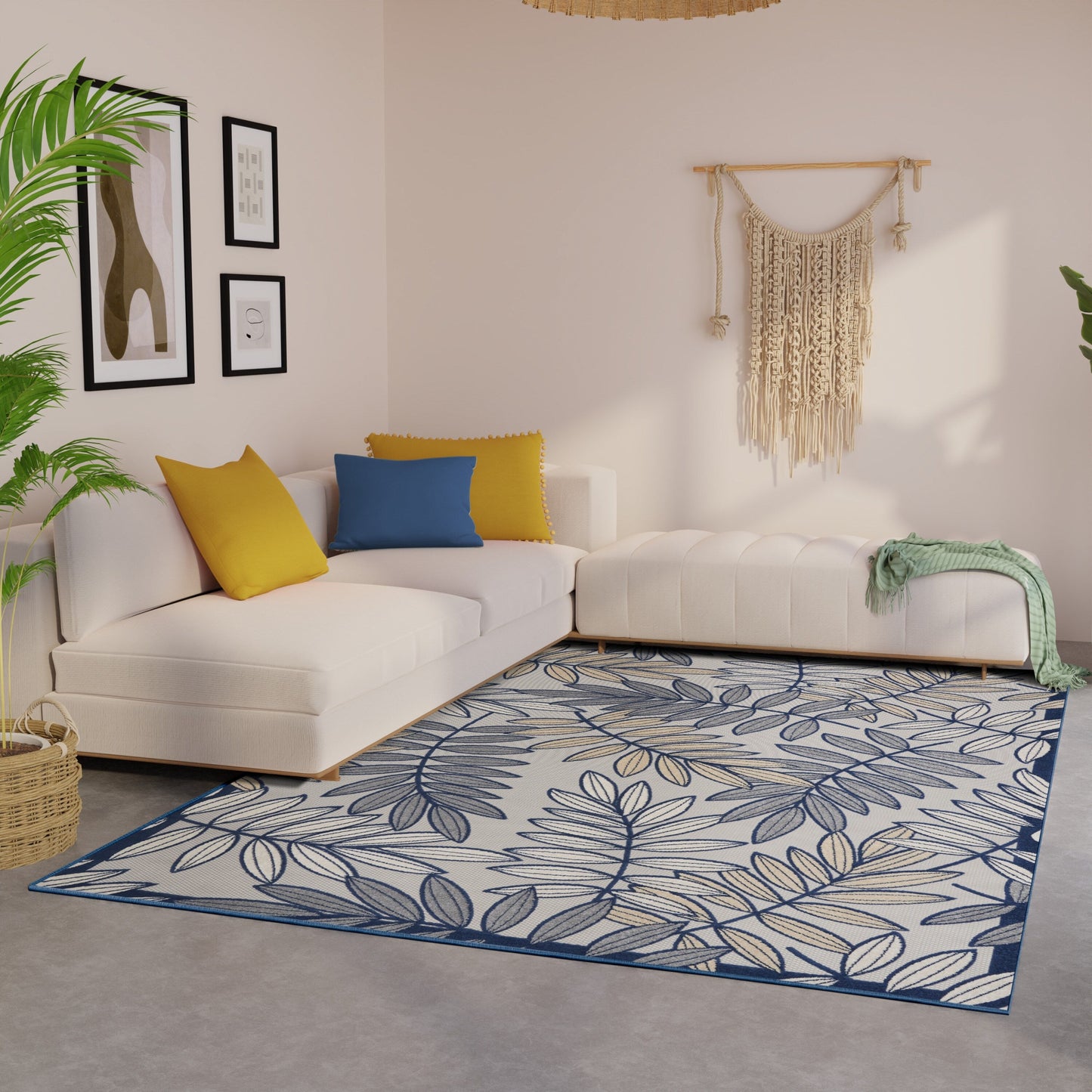 Tapis floral d'intérieur/extérieur Nourison Alice