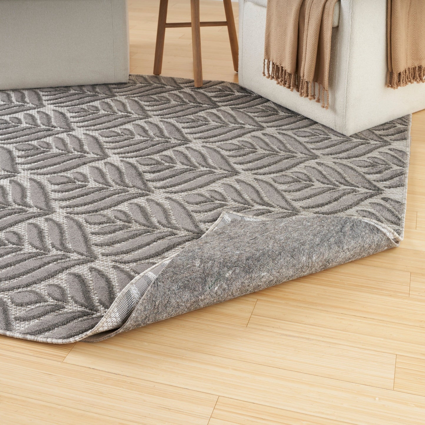 Sous-tapis d'intérieur/extérieur Nourison Anchor - Tan