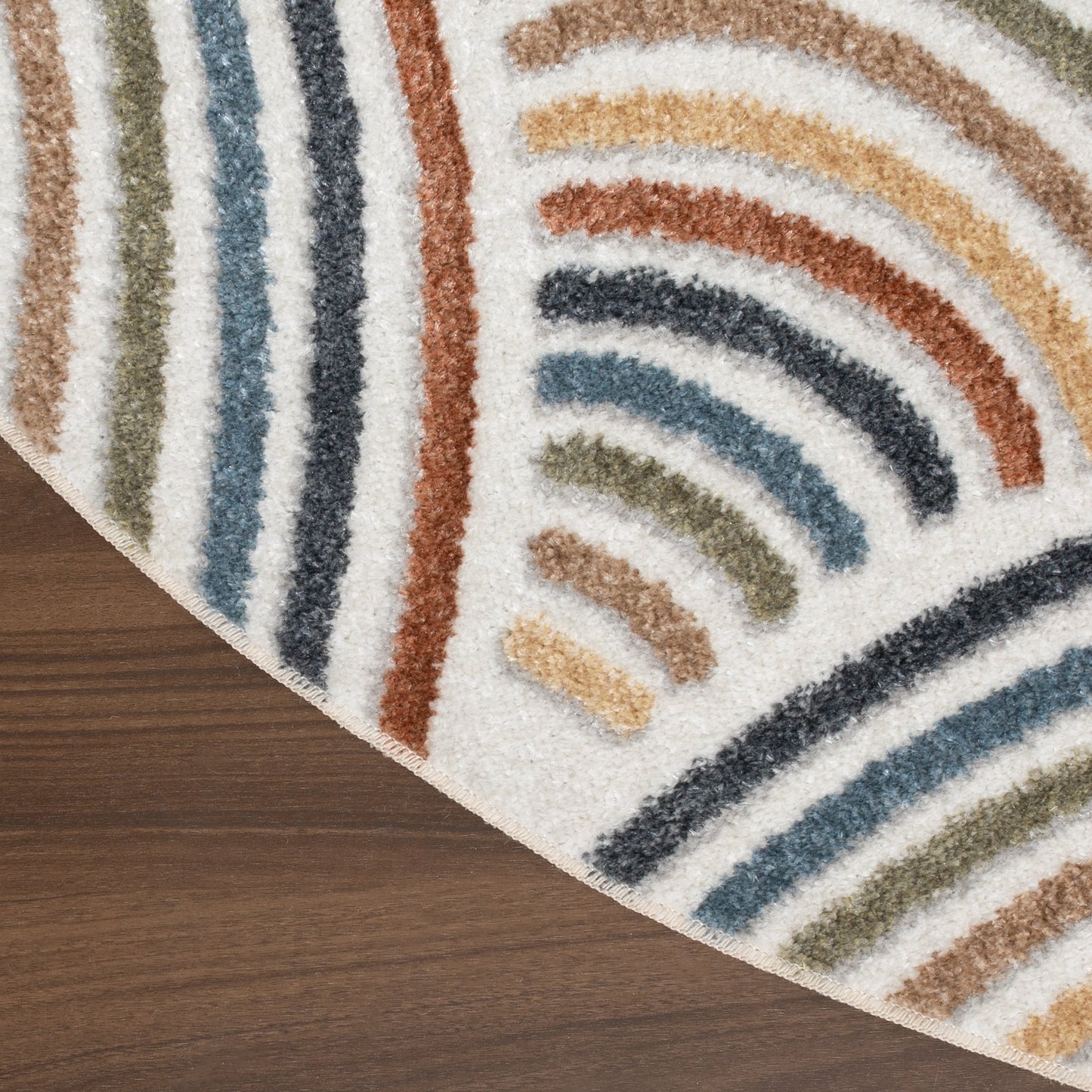 Tapis Nourison Astra lavable en machine avec motif intégral