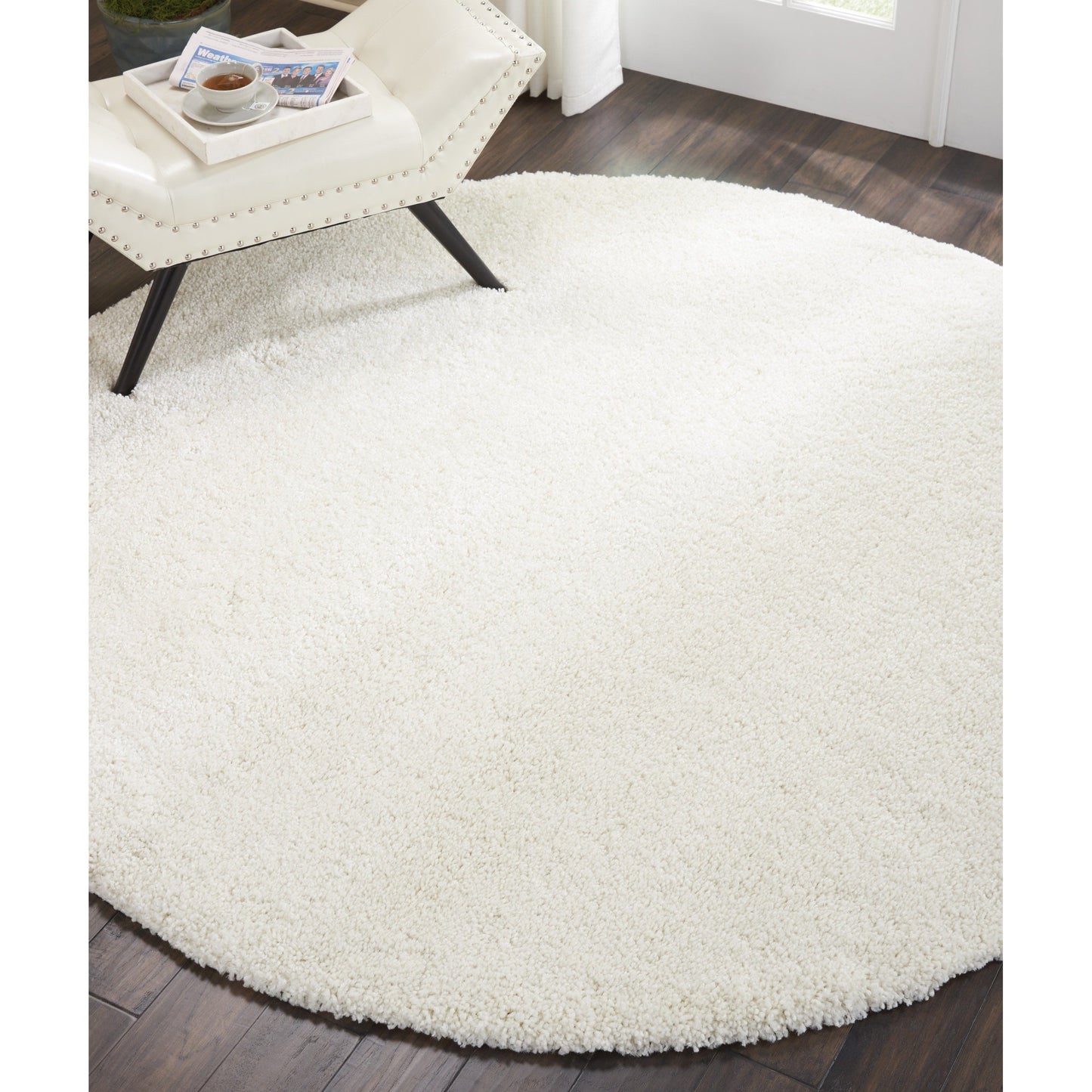 Tapis moderne en peluche solide Nourison Malibu Shag