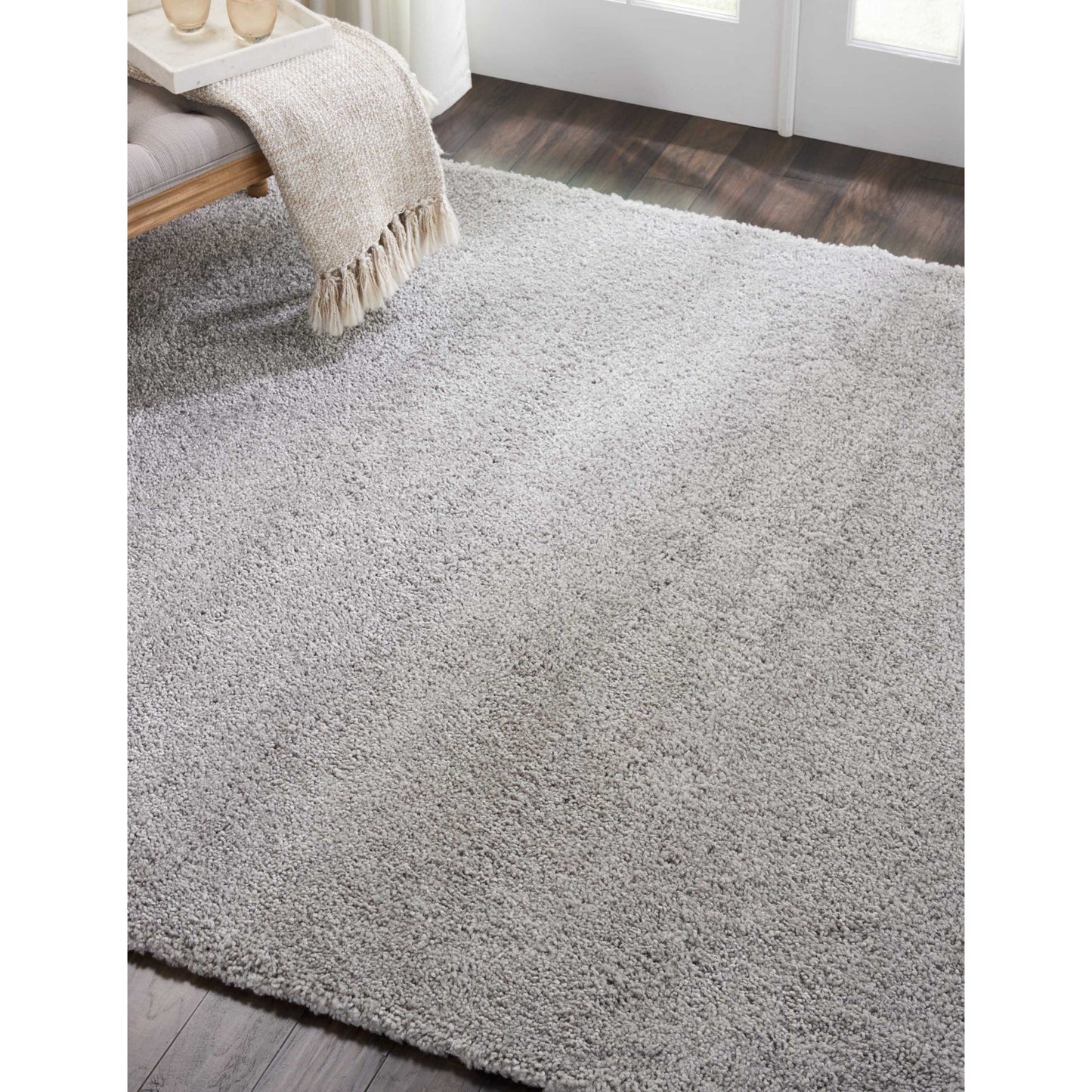Tapis moderne en peluche solide Nourison Malibu Shag