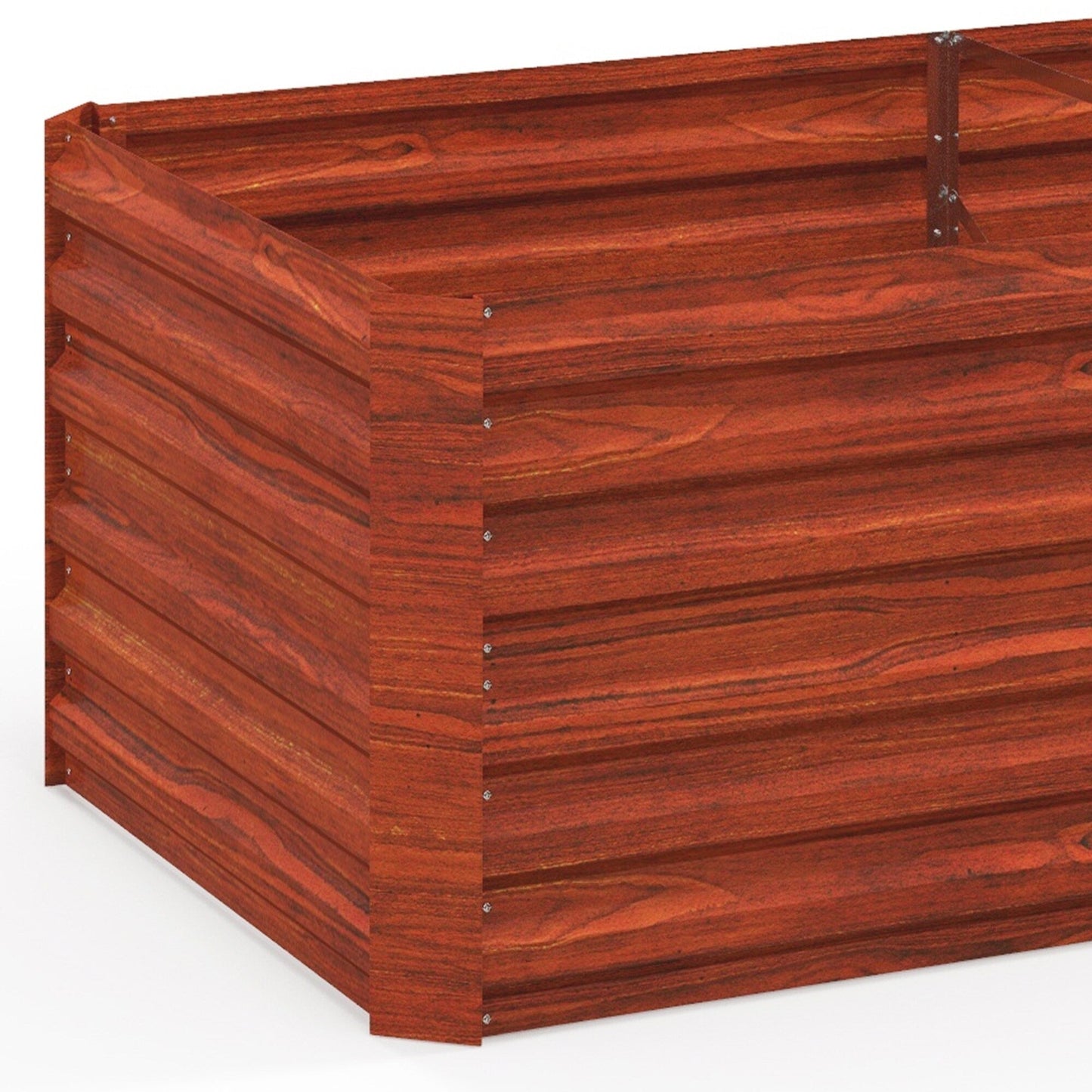 Jardinière surélevée Outsunny, 71 x 36 x 23 cm, jardinières en acier galvanisé pour plantes d'extérieur avec tiges renforcées