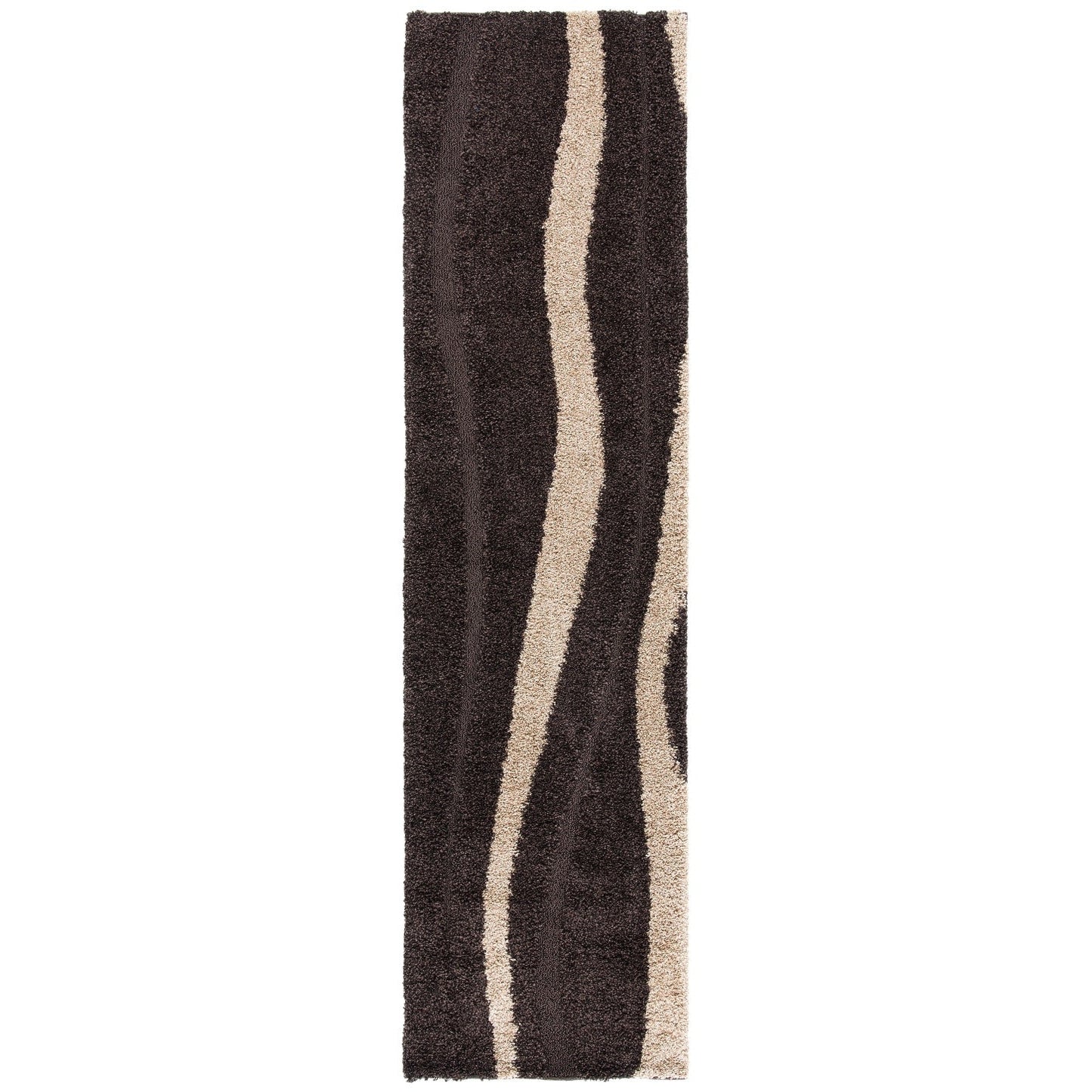 Tapis SAFAVIEH Florida Shag Ariola Stripe de 1,2 pouce d'épaisseur
