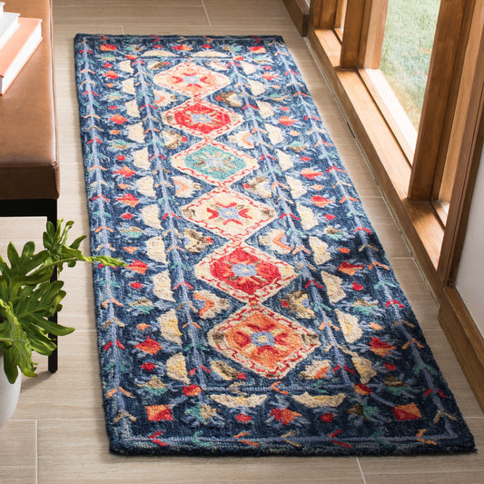 Tapis tribal en laine Aspen Kuang Boho fait main SAFAVIEH