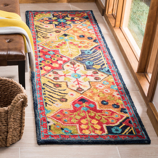 Tapis tribal bohème en laine Aspen Reemtdine fait main SAFAVIEH