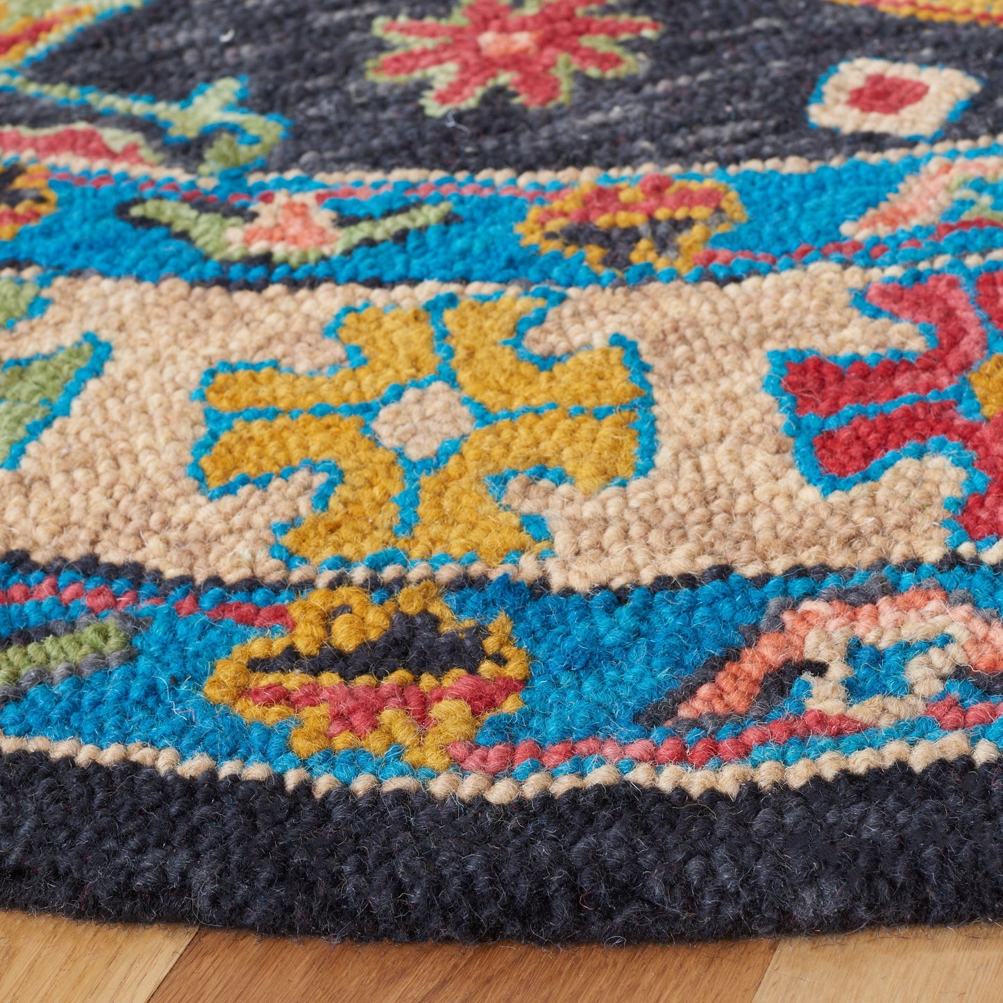 SAFAVIEH Tapis en laine bohème Aspen Sigur镁ora fait à la main