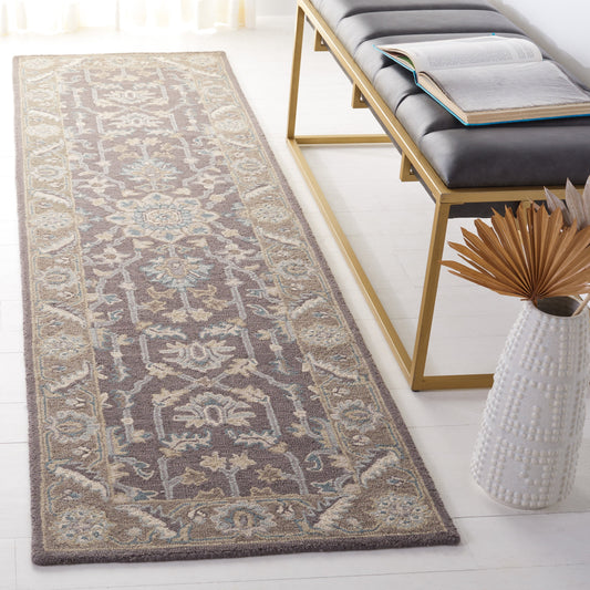 Tapis moderne en laine florale SAFAVIEH fait main Blossom Gulperi