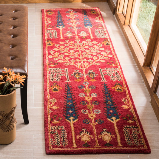 Tapis oriental traditionnel en laine fait main SAFAVIEH, motif floral Heritage Picture Block