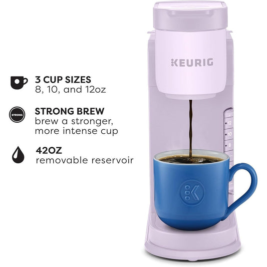 Cafetière K-Cup à dose unique, 3 tailles d'infusion, infusion forte, réservoir de 1,27 l, lavande