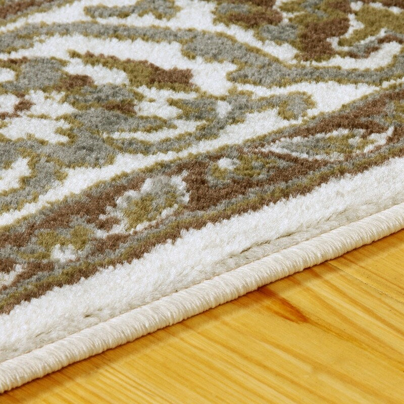 Tapis d'intérieur à médaillon floral Glendale de qualité supérieure