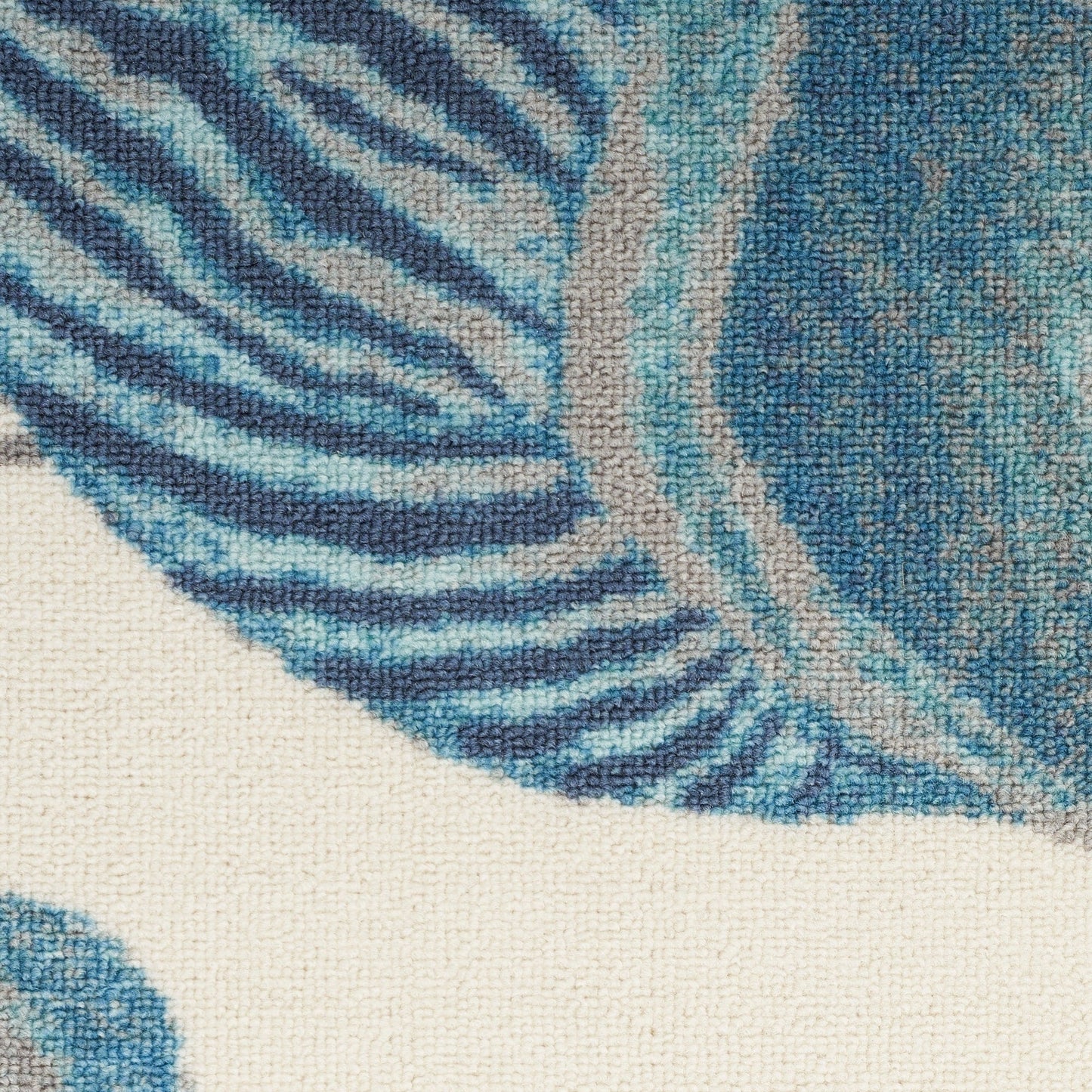 Tapis d'intérieur et d'extérieur Waverly Sun & Shade Shore Thing à motif de coquillages tropicaux et floraux