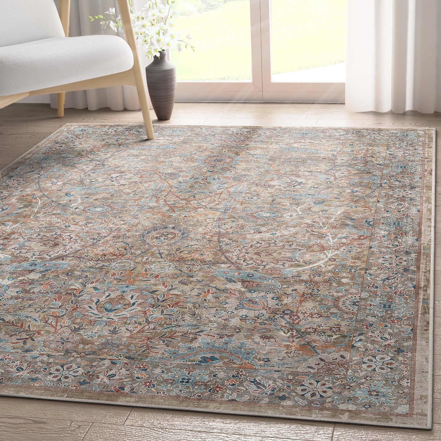 Tapis tissé à plat vintage Emilia Asha Well Woven