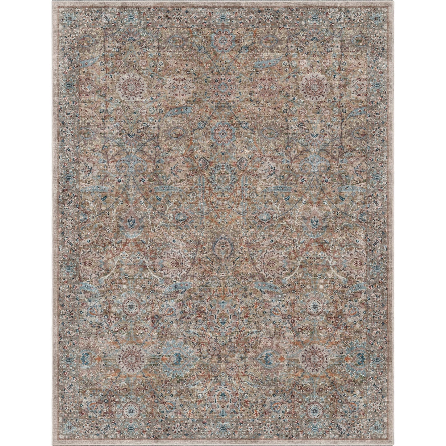 Tapis tissé à plat vintage Emilia Asha Well Woven