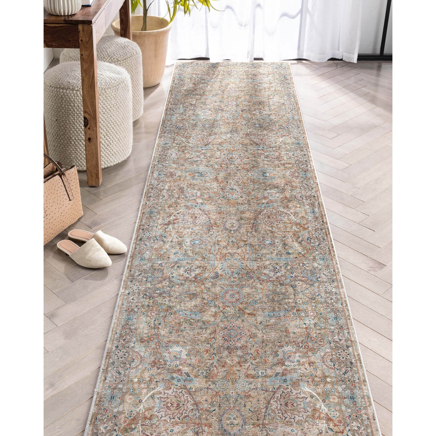 Tapis tissé à plat vintage Emilia Asha Well Woven