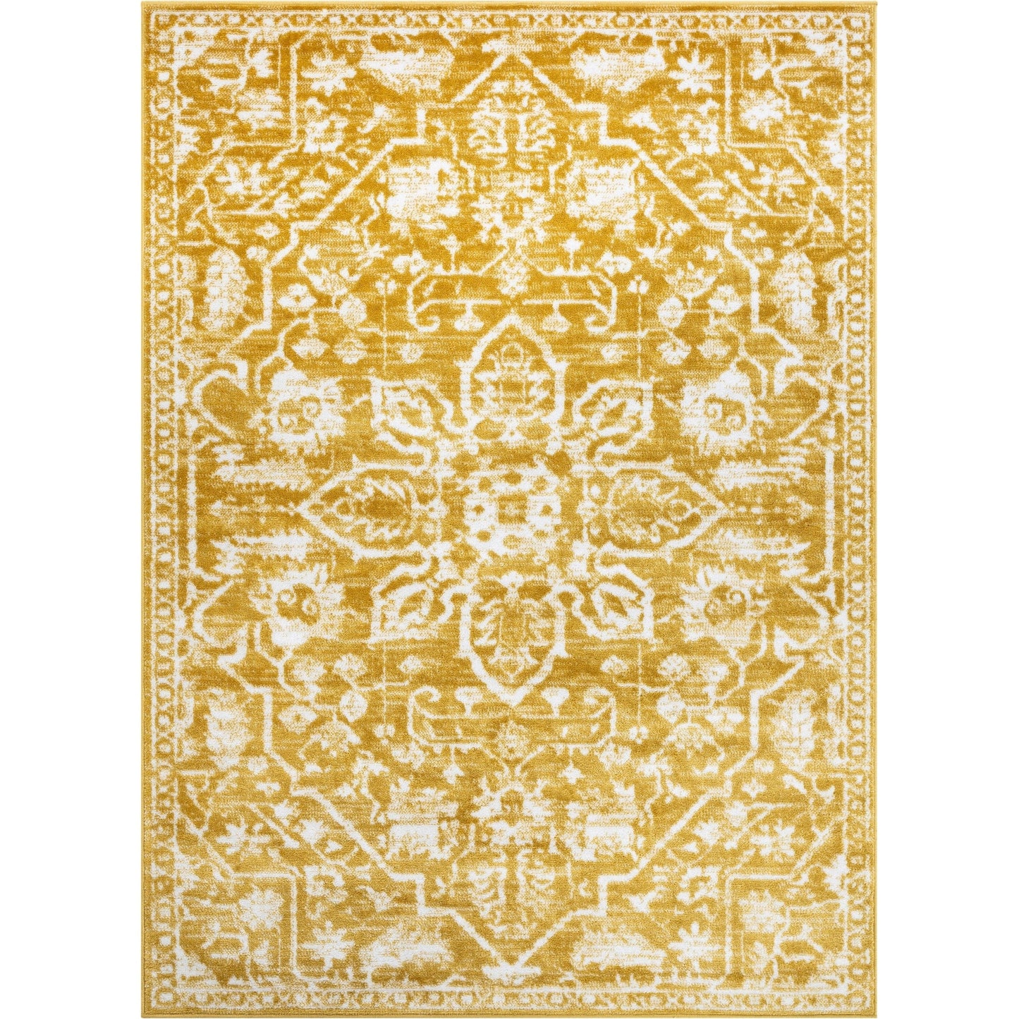 Tapis oriental bohème vintage à motif floral bien tissé Dazzle Disa