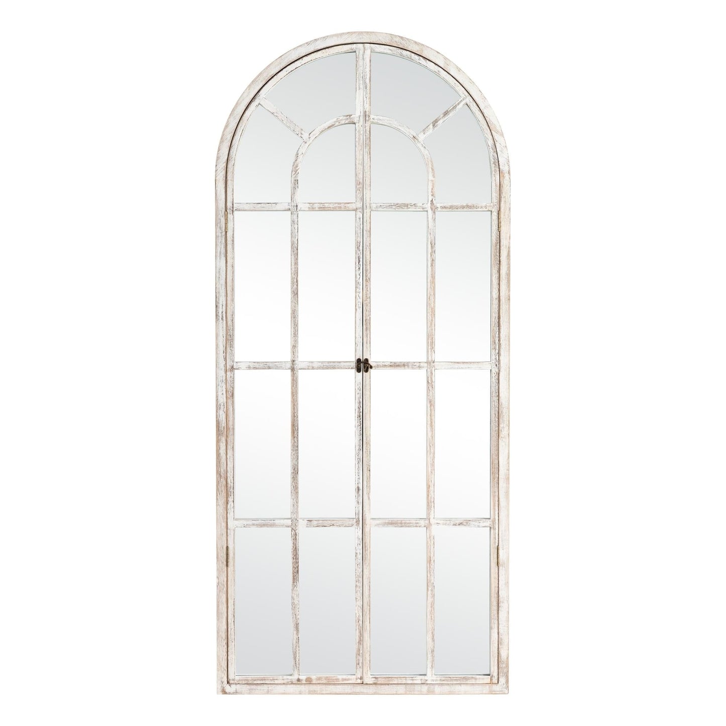 Miroir de fenêtre en bois arqué 71'' L x 31'' l