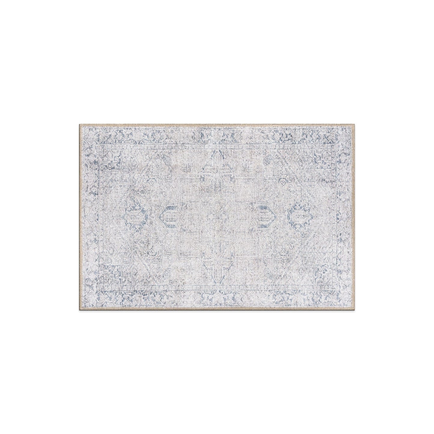 Tapis antidérapant lavable en machine à motif médaillon bohème vintage World Rug Gallery