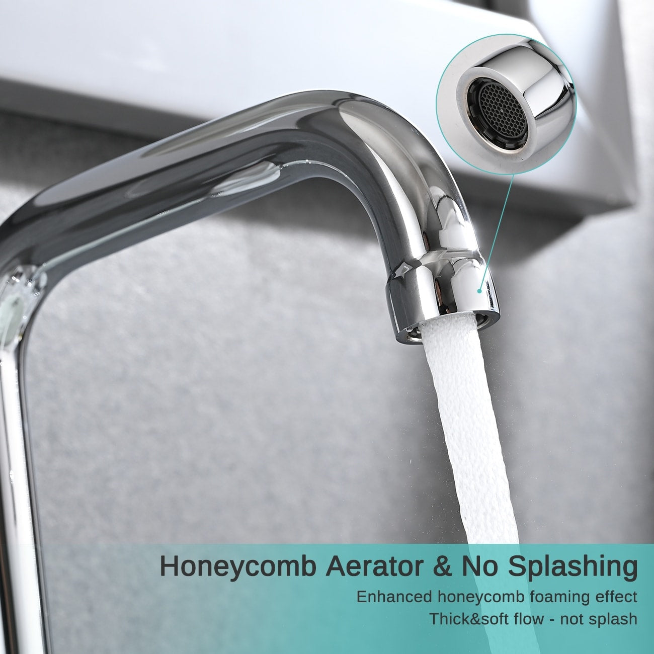 Robinet de lavabo de salle de bain de luxe YASINU de 8 pouces avec bonde escamotable